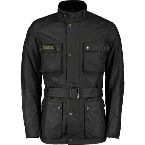 Modern Slim Fit Motorcycle Jacket , male, Sizes: XL - Barbour - Modalova