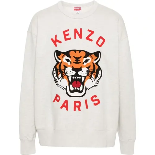 Tiger Head Sweater , Herren, Größe: XL - Kenzo - Modalova