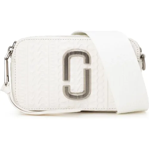 Snapshot-Tasche aus geprägtem Leder mit graviertem Monogramm , Damen, Größe: ONE Size - Marc Jacobs - Modalova
