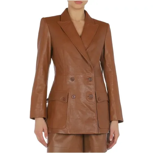 Polyester Jacket , female, Sizes: M - alberta ferretti - Modalova