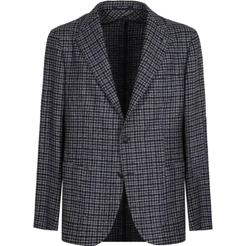 Houndstooth Pattern Blazer , male, Sizes: XL, L, 2XL - Tagliatore - Modalova