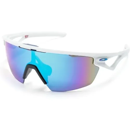 Weiße Sonnenbrille mit Etui und Garantie , unisex, Größe: 36 MM - Oakley - Modalova