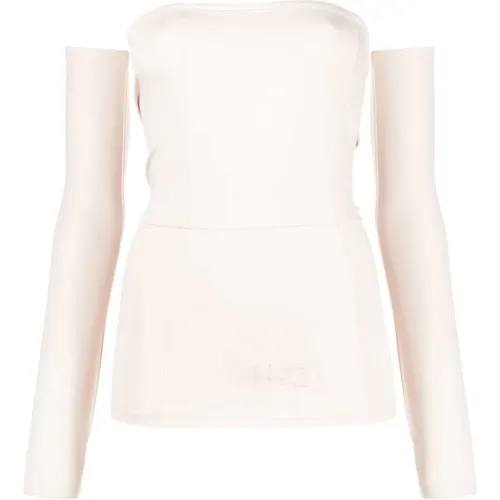 Stylish Off Shoulder Top , female, Sizes: XS, S - MM6 Maison Margiela - Modalova