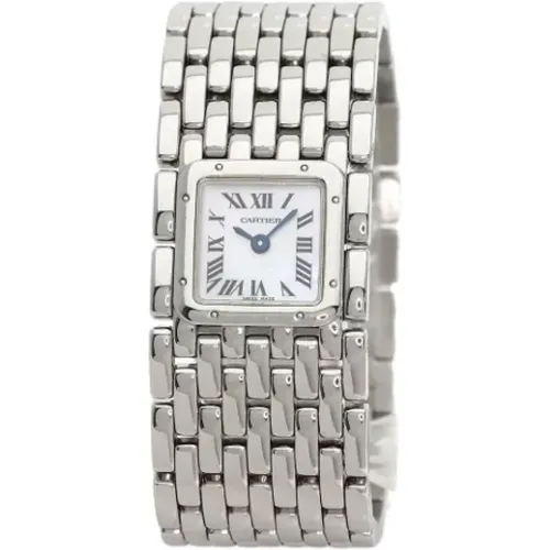 Pre-owned Stainless Steel watches , female, Sizes: ONE SIZE - Cartier Vintage - Modalova