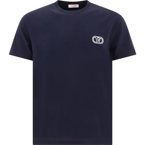 V Logo Signature Patch T-Shirt - Valentino - Modalova