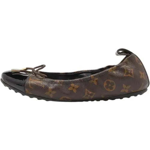 Pre-owned Coated canvas flats , female, Sizes: 6 UK - Louis Vuitton Vintage - Modalova