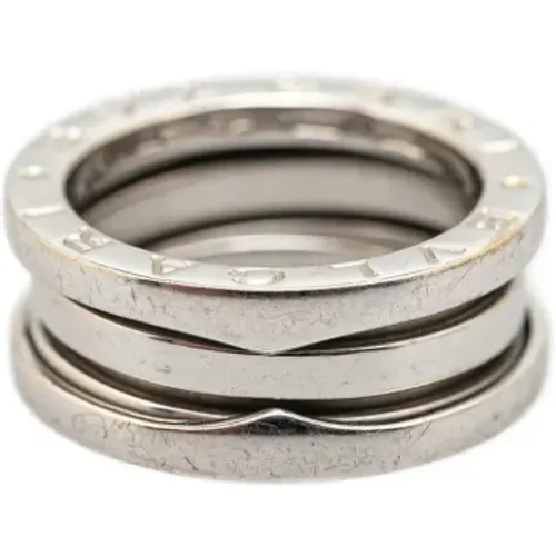 Pre-owned White Gold rings , female, Sizes: ONE SIZE - Bvlgari Vintage - Modalova