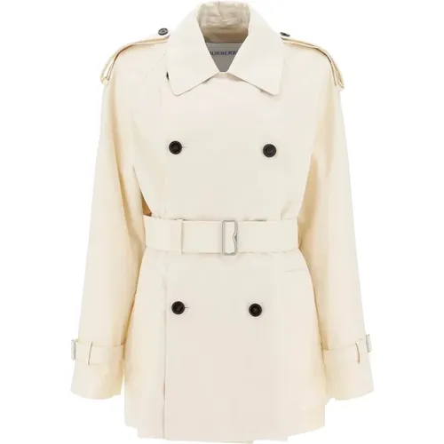 Short Cotton Trench Coat , female, Sizes: XS, 2XS - Burberry - Modalova