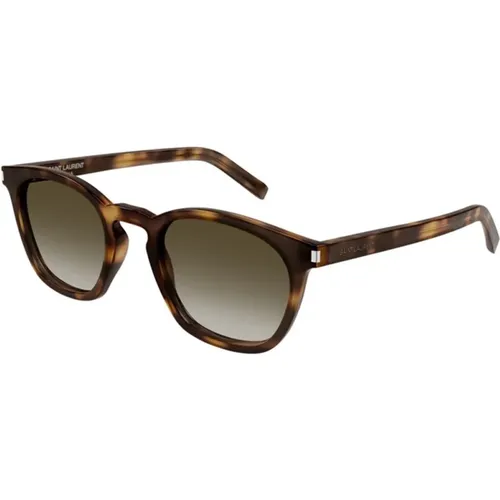 Klassische Havana Braune Sonnenbrille SL 28 - Saint Laurent - Modalova
