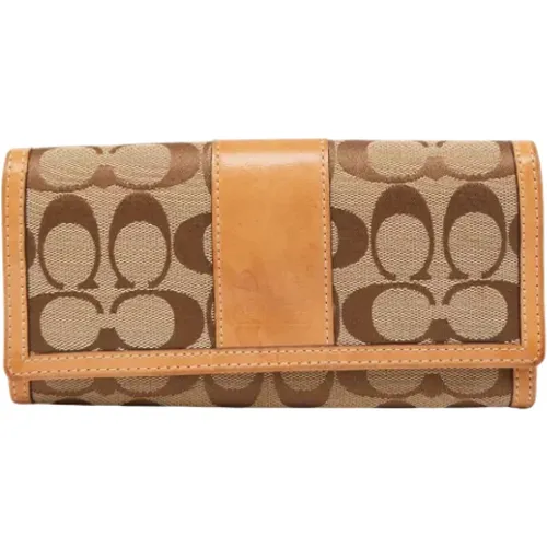 Pre-owned Canvas wallets , female, Sizes: ONE SIZE - Coach Pre-owned - Modalova