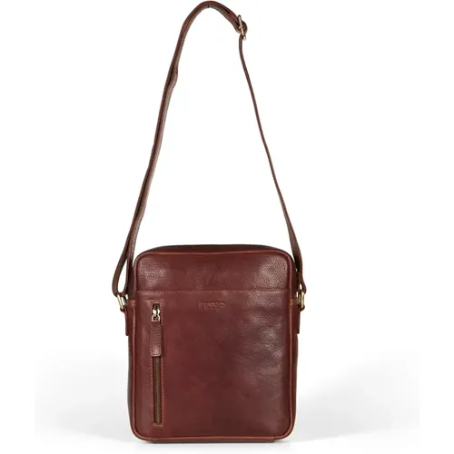 Leather Messenger Bag , male, Sizes: ONE SIZE - Howard London - Modalova