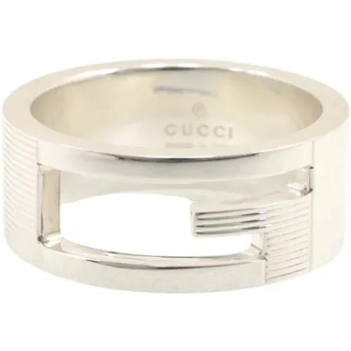 Pre-owned Silver rings , female, Sizes: ONE SIZE - Gucci Vintage - Modalova