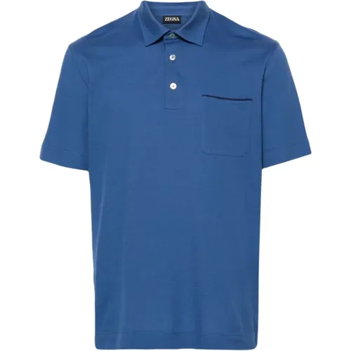 Cotton polo shirt , male, Sizes: 4XL, M, L, XL, 2XL, 3XL - Ermenegildo Zegna - Modalova