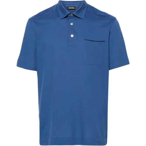 Cotton polo shirt , male, Sizes: M, XL, 3XL - Ermenegildo Zegna - Modalova