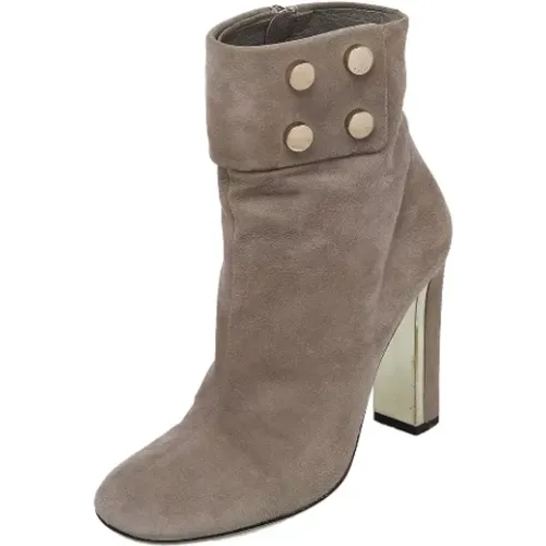 Pre-owned Suede boots , female, Sizes: 3 1/2 UK - Gucci Vintage - Modalova