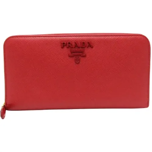 Pre-owned Leather wallets , female, Sizes: ONE SIZE - Prada Vintage - Modalova