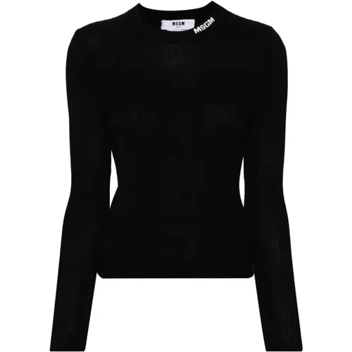 Knitwear Women's Aw24 , female, Sizes: L, S - Msgm - Modalova