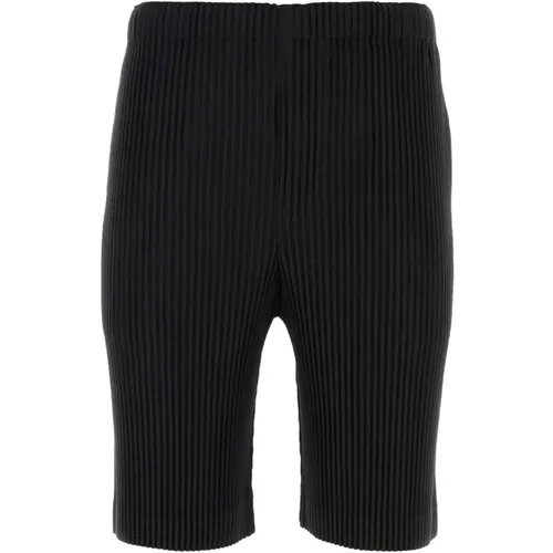 Stylische Schwarze Bermuda-Shorts , Herren, Größe: M - Issey Miyake - Modalova