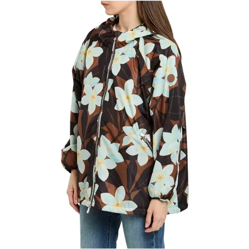 Leichte Jacke mit Blumeninsel-Print , Damen, Größe: XS - Save The Duck - Modalova
