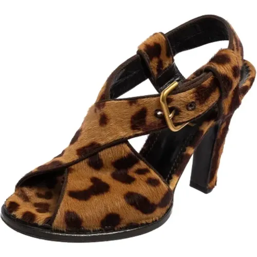 Pre-owned Fabric sandals , female, Sizes: 3 1/2 UK - Yves Saint Laurent Vintage - Modalova