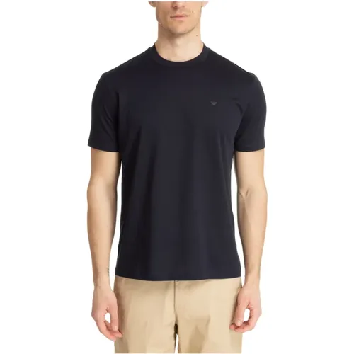 Einfaches Logo T-Shirt , Herren, Größe: XL - Emporio Armani - Modalova