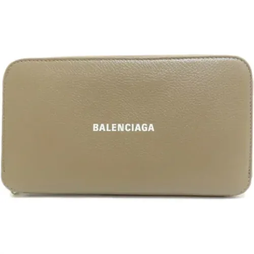 Pre-owned Leather wallets , female, Sizes: ONE SIZE - Balenciaga Vintage - Modalova