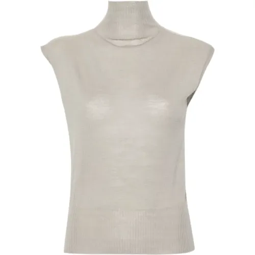 Turtle Neck Pearl Top , female, Sizes: XS, L, M, S - Rick Owens - Modalova