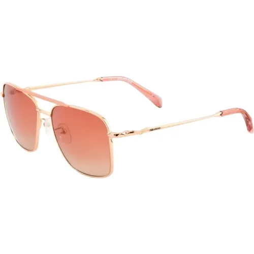 Rosa Metall Sonnenbrille - Zadig & Voltaire - Modalova