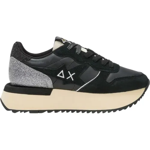 Sneakers with Metallic Details , female, Sizes: 4 UK, 7 UK, 3 UK, 8 UK, 5 UK, 6 UK - Sun68 - Modalova