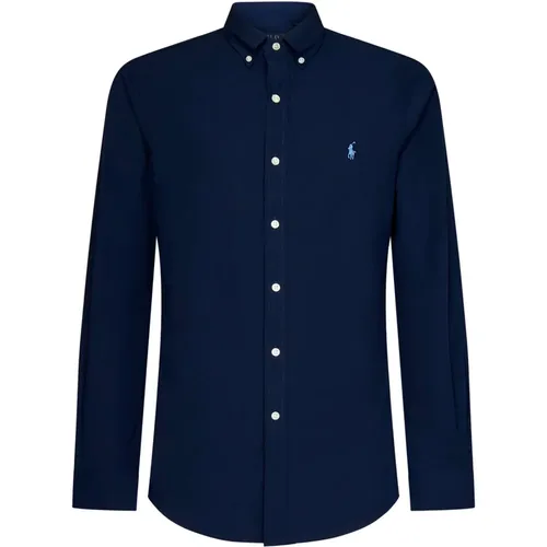 Slim-Fit Shirt with Button-Down Collar , male, Sizes: M - Polo Ralph Lauren - Modalova