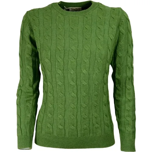 WOM Braided Sweater , female, Sizes: XS - Cashmere Company - Modalova