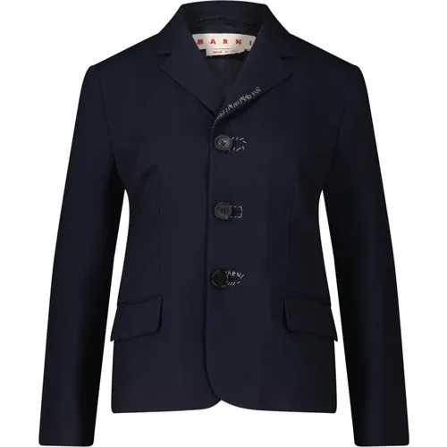 Eleganter Blazer mit Kontrastdetails - Marni - Modalova