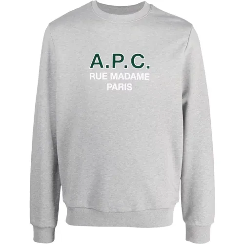 Logo Sweatshirt Grey , male, Sizes: L, M, XL, S - A.p.c. - Modalova