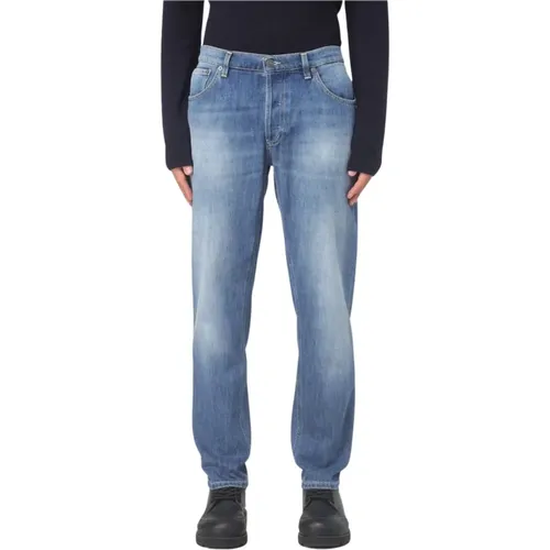 Brighton Denim Washed Pants , male, Sizes: W31, W36, W33, W30, W34, W35, W29 - Dondup - Modalova