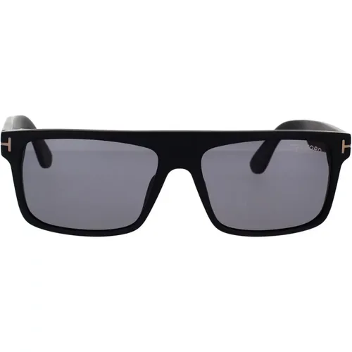 Classic Rectangular Polarized Sunglasses , unisex, Sizes: 58 MM - Tom Ford - Modalova