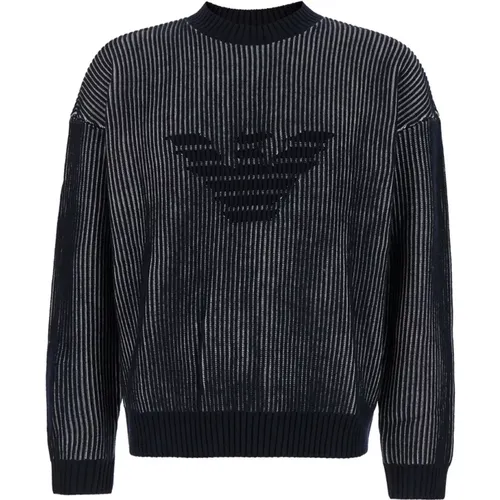 Adler Logo Pullover , Herren, Größe: L - Emporio Armani - Modalova