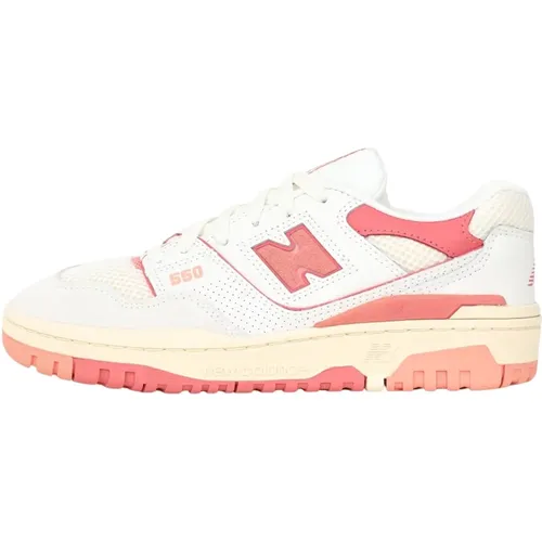 Weiße und rosa Damensneakers im Stil der 90er Jahre , Damen, Größe: 37 EU - New Balance - Modalova