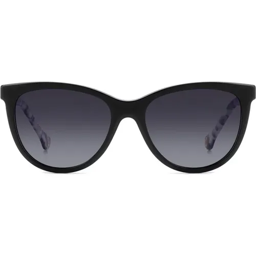 Clip-On Polarized Sunglasses /Grey Shaded , female, Sizes: 54 MM - Carolina Herrera - Modalova