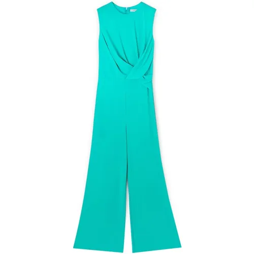 Langer Geraffter Jumpsuit , Damen, Größe: S - Motivi - Modalova