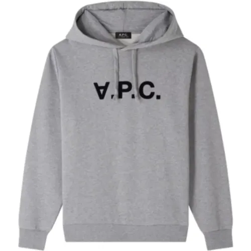 Samt Bio-Baumwoll-Hoodie , Herren, Größe: L - A.P.C. - Modalova