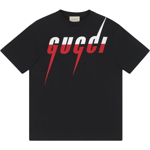 Blade Print T-shirt Retro , male, Sizes: M, 2XL - Gucci - Modalova