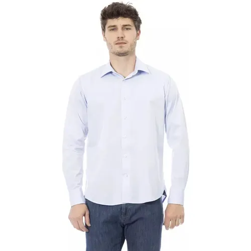 Elegantes hellblaues italienisches Hemd Männer , Herren, Größe: 2XL - Baldinini - Modalova