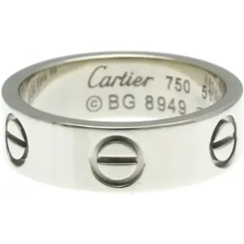 Pre-owned White Gold rings , unisex, Sizes: ONE SIZE - Cartier Vintage - Modalova