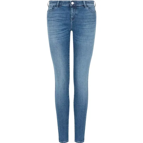 Slim Fit Denim Pants , female, Sizes: W32 - Emporio Armani - Modalova