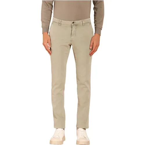 Slim Fit Marmorierte Chino Hose , Herren, Größe: 3XL - Mason's - Modalova