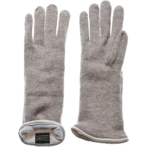 Cashmere Revers Handschuhe - Restelli Guanti - Modalova