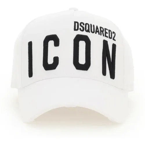 Be Icon Baseball Cap , male, Sizes: ONE SIZE - Dsquared2 - Modalova