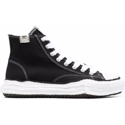 Schwarze Sneakers mit Logo Patch , Herren, Größe: 41 EU - Maison Margiela - Modalova