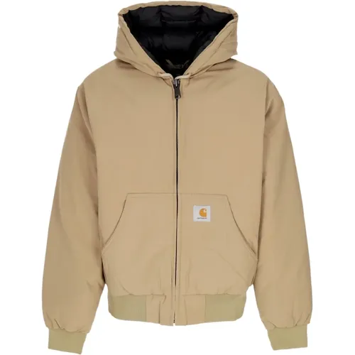 Aktive Kälte Lederjacke , Herren, Größe: XL - Carhartt WIP - Modalova