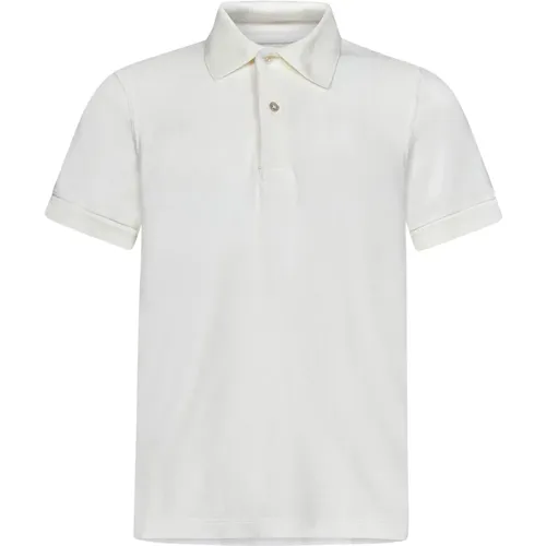 Herrenbekleidung T-Shirts; Weiße Polos ss23 , Herren, Größe: L - Tom Ford - Modalova